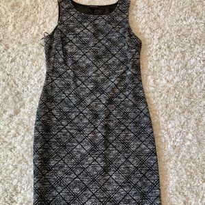 Hailey 23 Morton Knit Dress, size medium. Black print.
